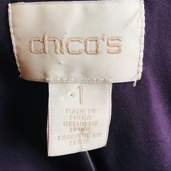 Chico’s Size M / 8 Dark Purple Vest! - Picture 9 of 12